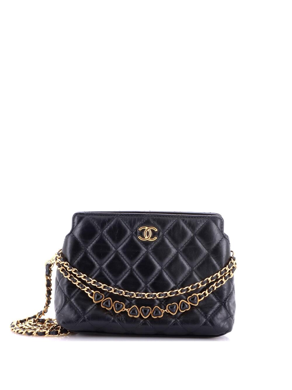 Chanel Enamel Hearts Shoulder Bag #343034C47B